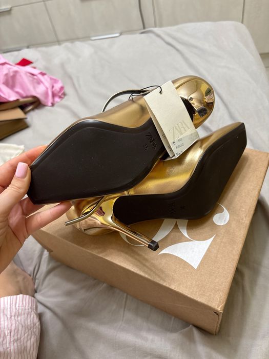 Дамски елегантни обувки с ток Zara, 36