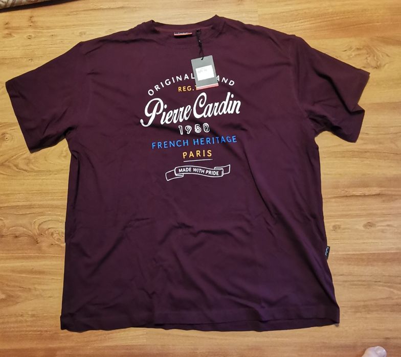 Tricou Pierre Cardin, nou (cu eticheta), bumbac 100%, croiala larga (wide), marime XXL
