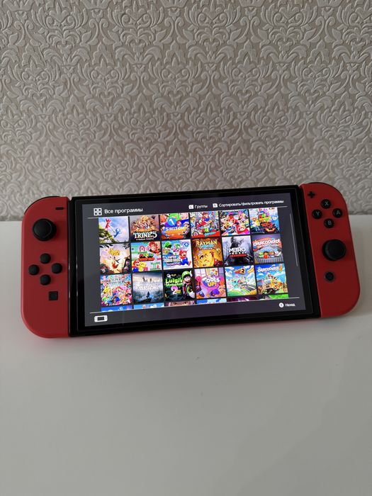 Nintendo Switch OLED Mario Red Edition. Полный комплект + подарок