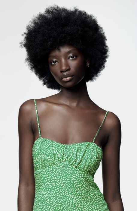 Зелена рокля ZARA