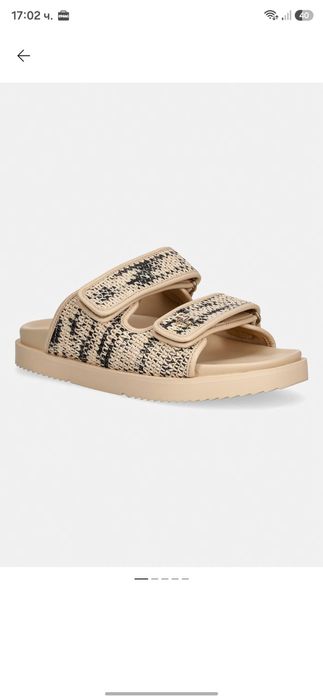 Tommy Hilfiger чехли дамски DOUBLE STRAP RAFFIA SANDAL