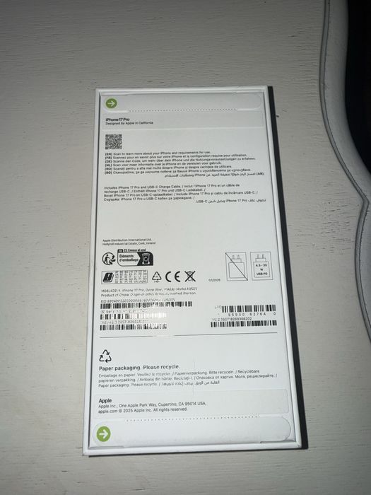 Iphone 17 pro 256gb Deep blue