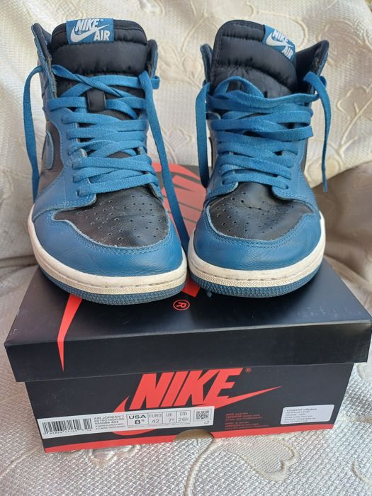 Маратонки Nike Air Jordan 1 Retro High OG Dark Marina Blue