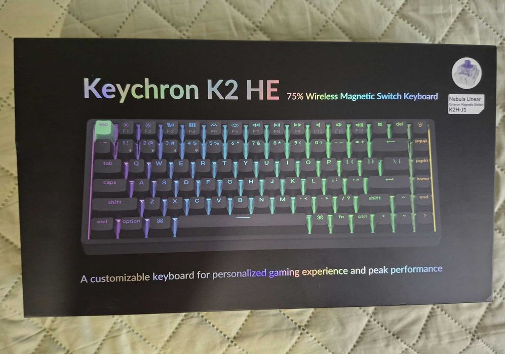 Безжична геймърска клавиатура - Keychron K2 HE (Hall effect)