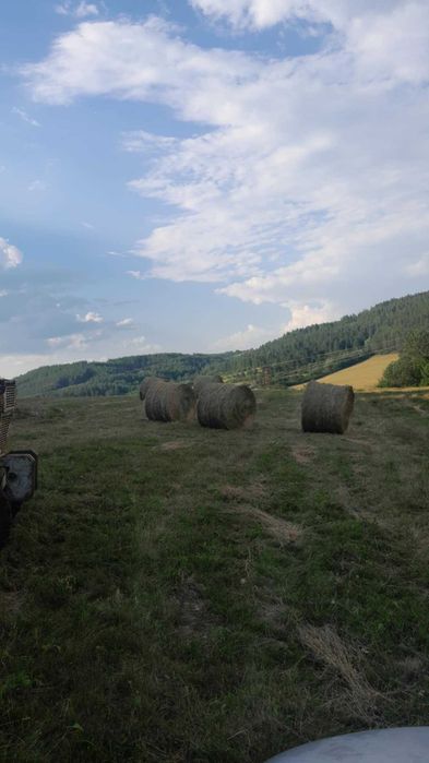 Рулонни бали сено.