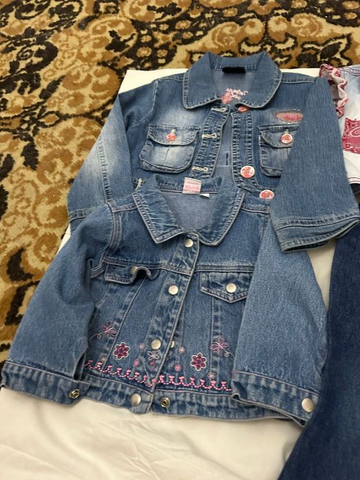 Джинсы, джинсовые куртки на девочку 1,5-3г