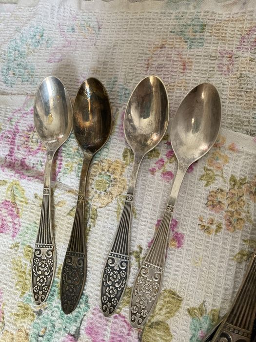 Столовые наборы мельхиор СССР