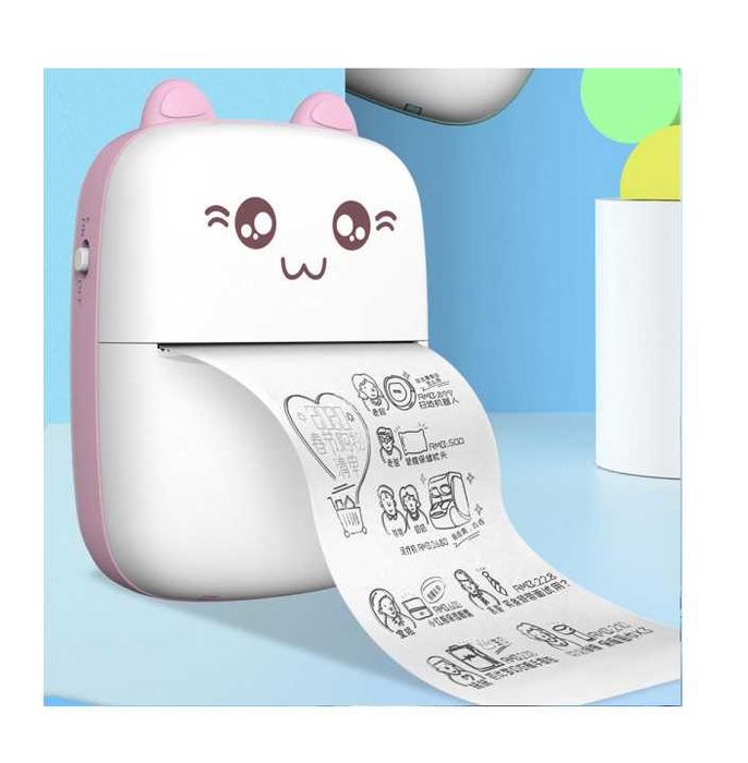 Мини принтер Mercado Trade, За деца, Bluetooth, USB зареждане