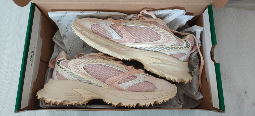 Sneakers Lacoste originali noi nr 40 damă chunky roz