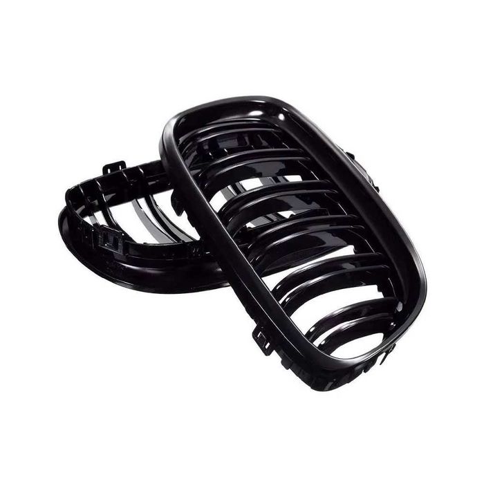 Бъбреци с двойни ребра черен лак за BMW серия 3 E90 E91 2008 до 2012