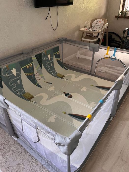 Детский игровой манеж и домик с туннелем