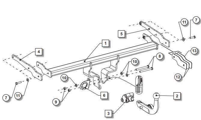 carlig remorcare suzuki sx4 s-cross 2013 - ..