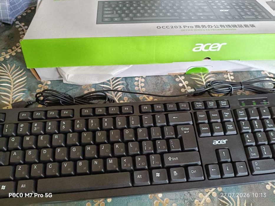 Продается мышь и клавиатура Acer и отдельно мышь Logitech