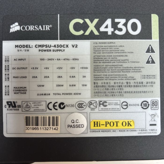 Power supply (sursa) Corsair CX430