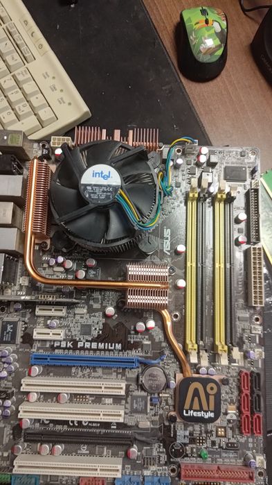 Asus P5K Premium + Core 2 Duo E8600 – kit complet, testa