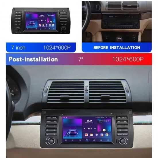 7-инчова мултимедия за BMW 5 Series E39 (1996–2002) – Android Carplay