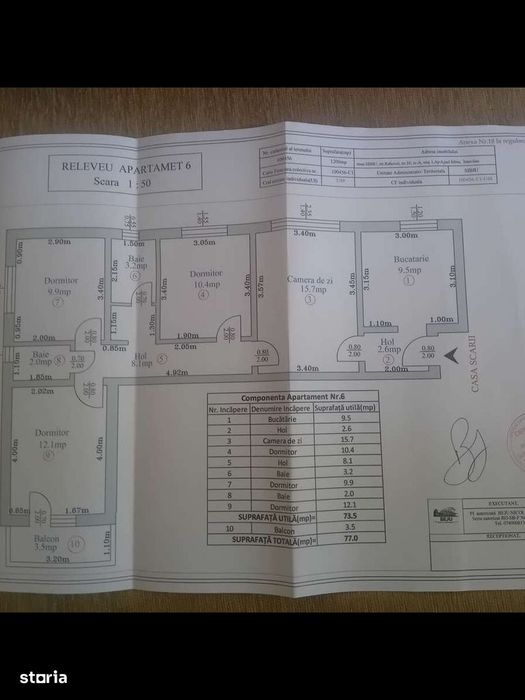 Apartament 4 camere de vânzare – Sibiu, Zona Rahovei (145.000 €)