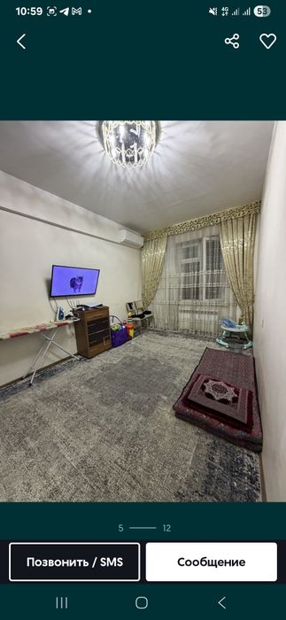Сдаётся своя 2 ком квартира Сергели 6а, метро,дехкан базар