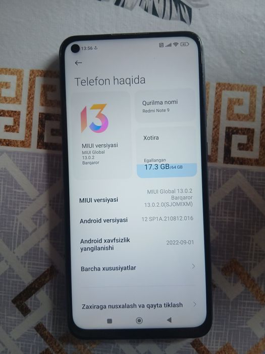 Redmi note 9 64gb
