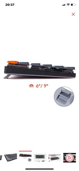 Клавитура:Keychron K3-E3 Brown Switch серый