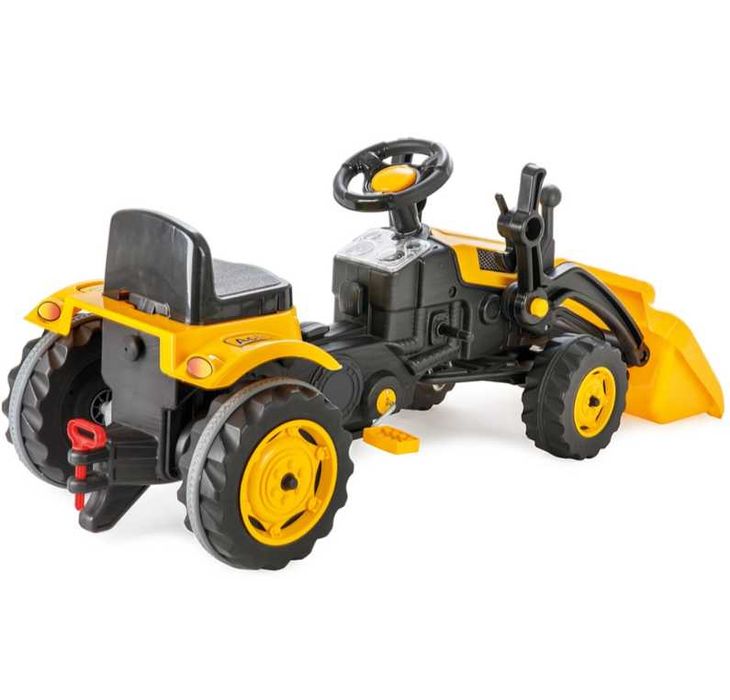 Tractor Copii Baiat Baieti cu Pedale Escavat Galben + LIVRARE GRATUITA