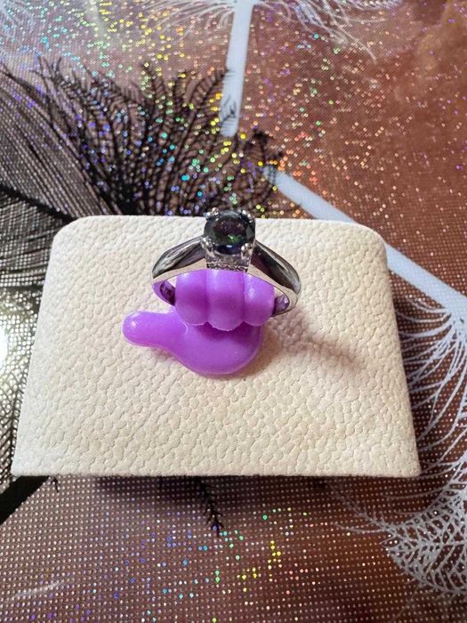 Серебряное кольцо с фианитом