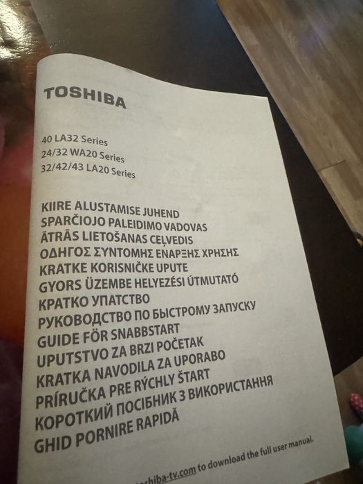 Телевизор Тошиба 40