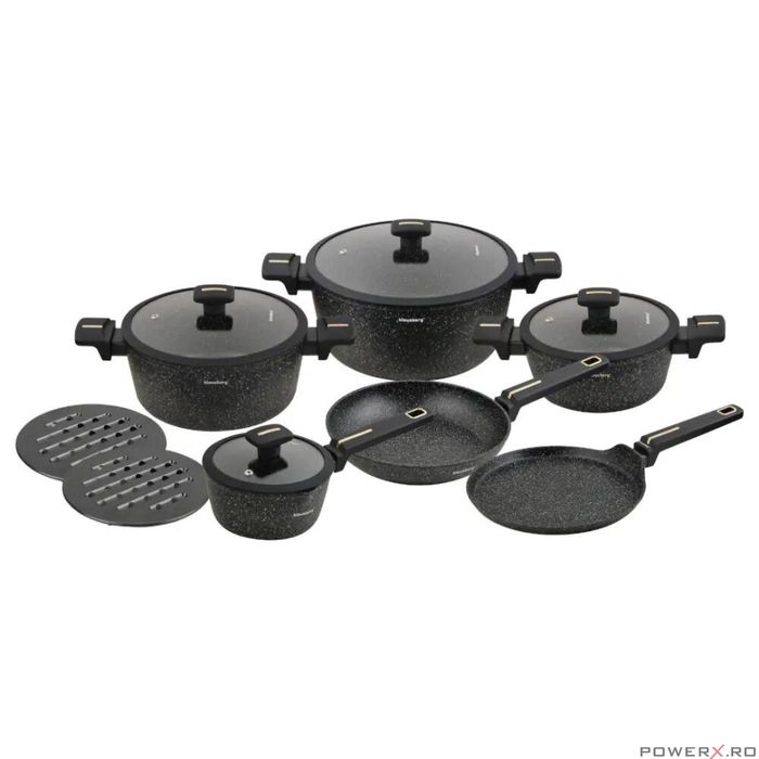 Set oale din aluminiu turnat si strat antiaderent din marmura,