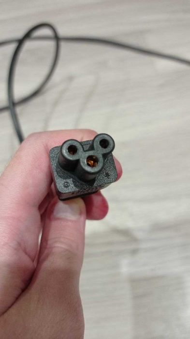 Кабель питания 3 pin тройной круглый