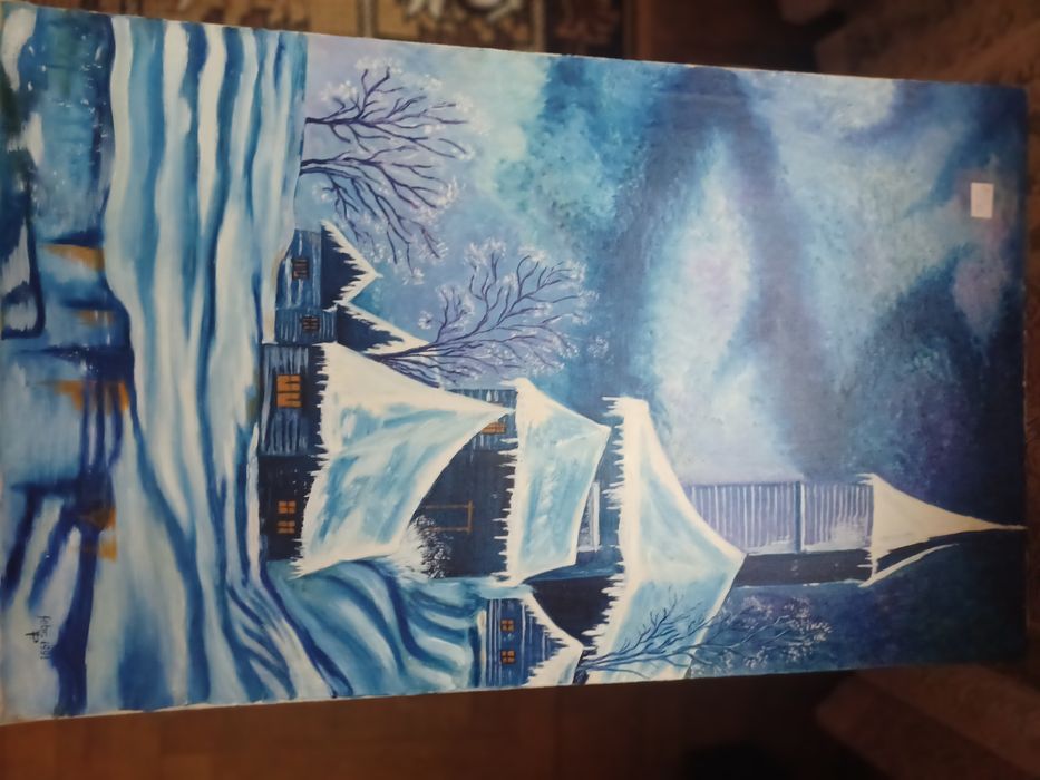 Vindem tablouri, pictatein ulei pe pînza ,