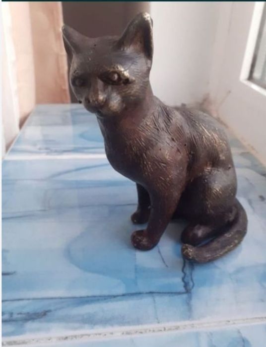 pisica bronz antichizat