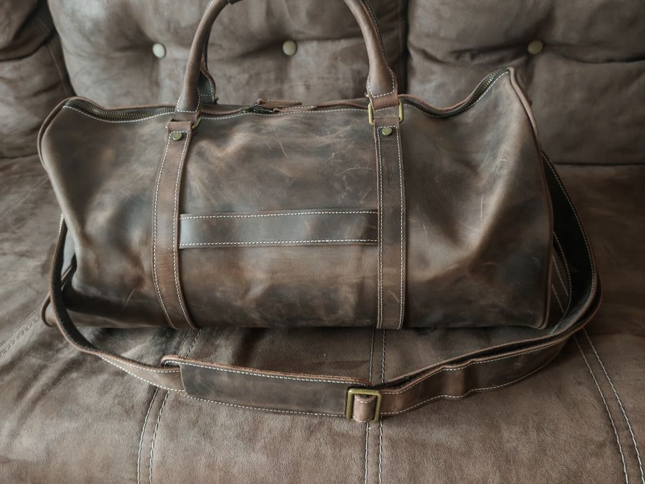 Geanta  voiaj bărbați piele naturala