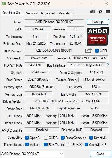 Gaming PC с AMD Ryzen 7 5700x/ 32GB DDR4/ RX 9060XT 16GB/ 1TB/ 600W/ Гаранция