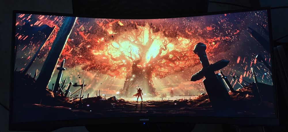 Monitor Gaming curbat LED VA Samsung Odyssey G5, 34" Ultrawide, 165Hz
