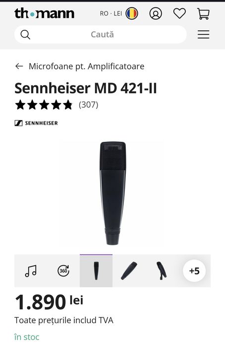 Microfon Sennheiser MD 421-II