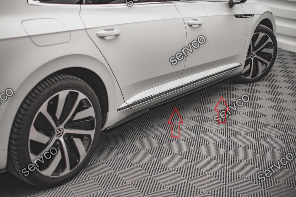 Pachet Set Splitter Exterior Prelungiri Body kit tuning Volkswagen Arteon R-Line Sedan / Shooting Brake Mk1 Facelift 2020-2024 v11 - Maxton Design