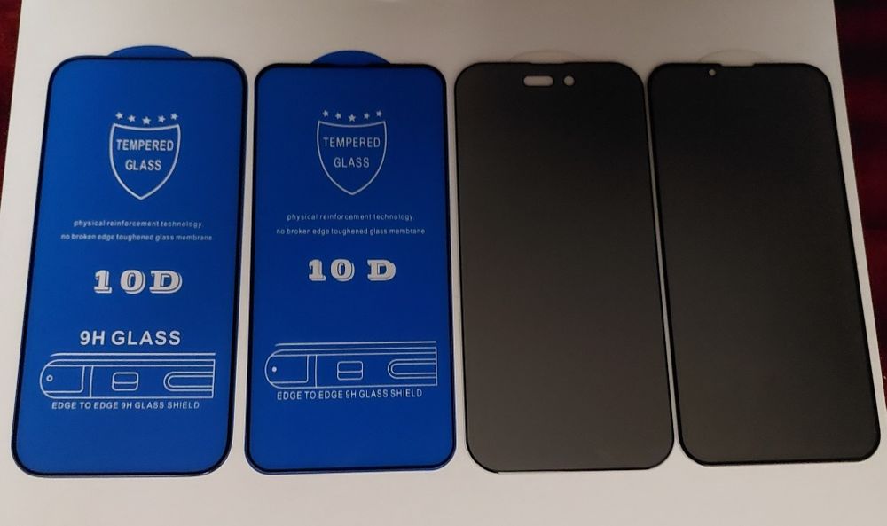 Folie sticla privacy iphone 16 x 17 15 pro 12 13 14 promax 8 PLUS husa