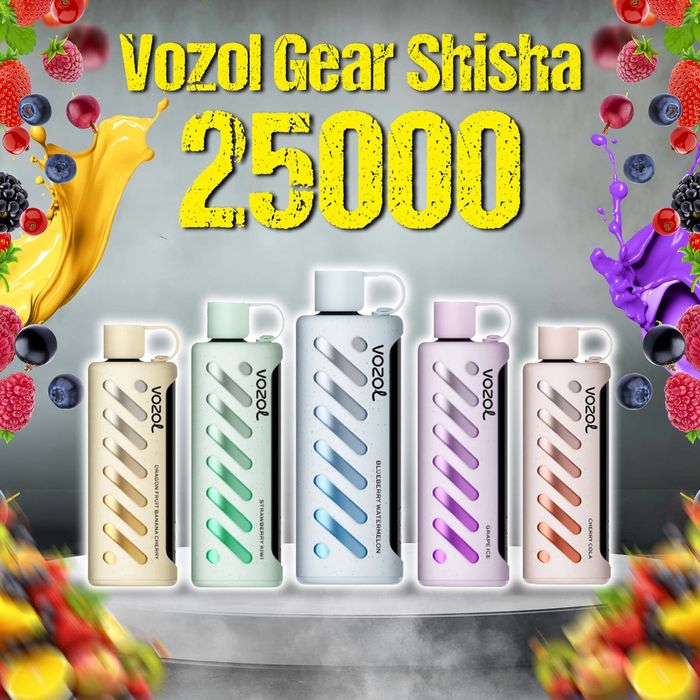 Vape 25.000 Puffs Original Vozol  Narghilea Reincarcabil Sunet Auto