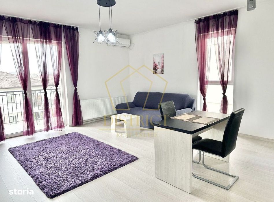 Apartament cu 2 camere mobilat, la etaj intermediar in Giroc la asfalt