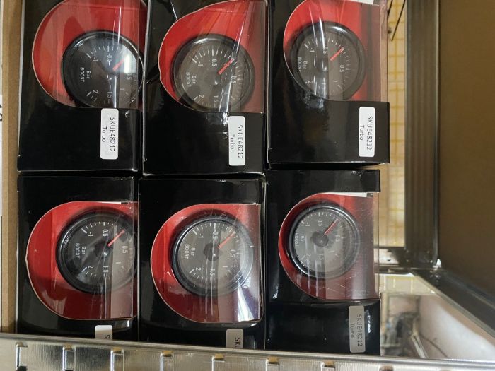 Boost meter тип VDO вдо boostmeter буст метър буустметър 0-2 бара 52мм