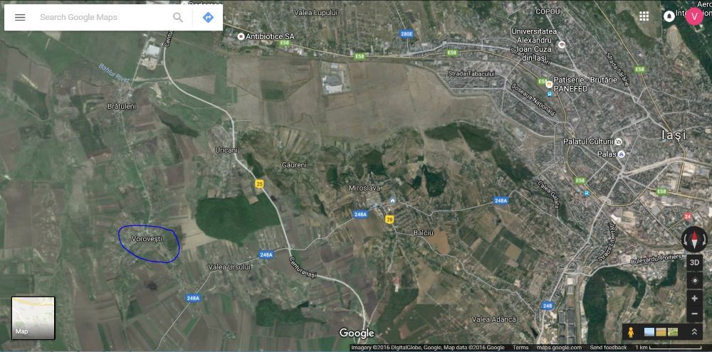 30000 EUR, Proprietar, 1400 mp Teren Vorovesti, Comuna Miroslava, Iasi