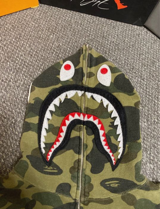 Hanorac Bape Zip Up Hoodie green mărime M