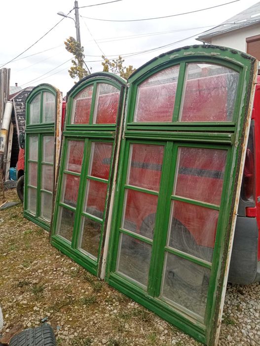 Ferestre boltite/arcada lemn stratificat+geam termopan