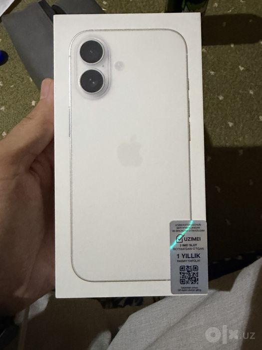 iphone 17 ozi 256 talik rangi oq