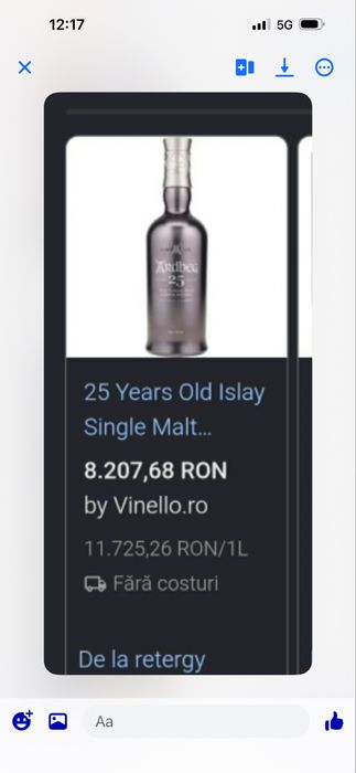 WHISKI ARDBEG 25 years old