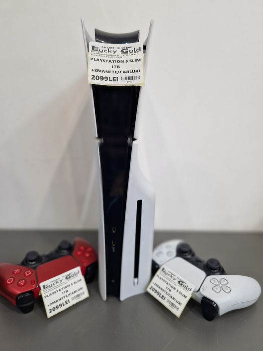 PlayStation 5Silm 1TB +2Manete +Cabluri Garantie #50505