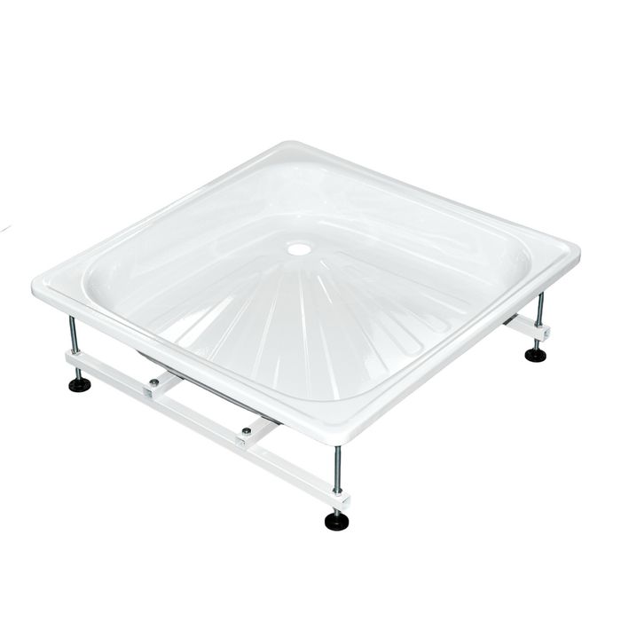 Душевой поддон 80/80 сталь