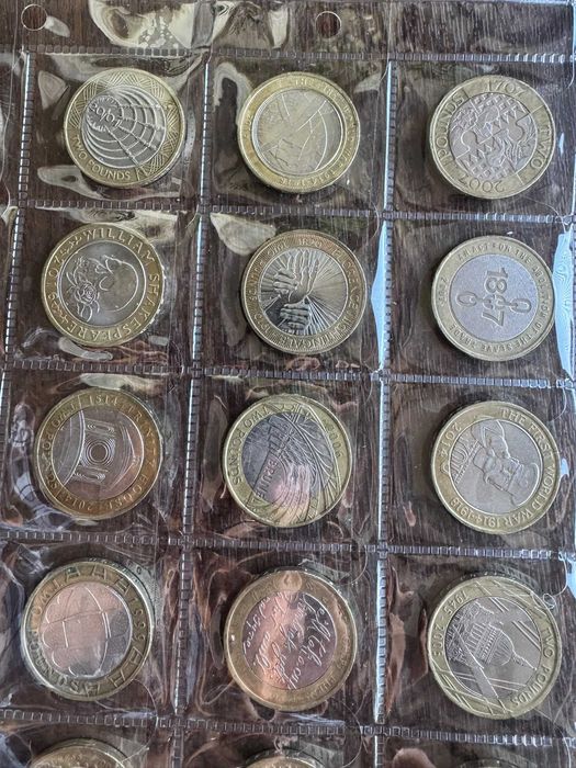 Colecție 20 monede britanice £2 – comemorative, modele diferite