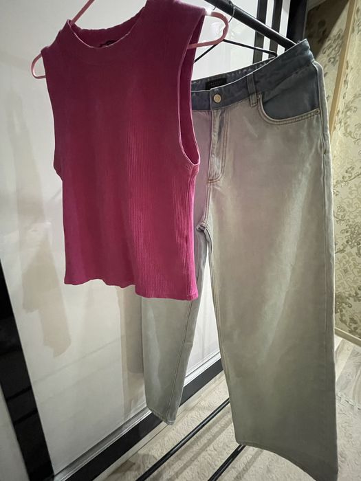 Джинсы и майка zara