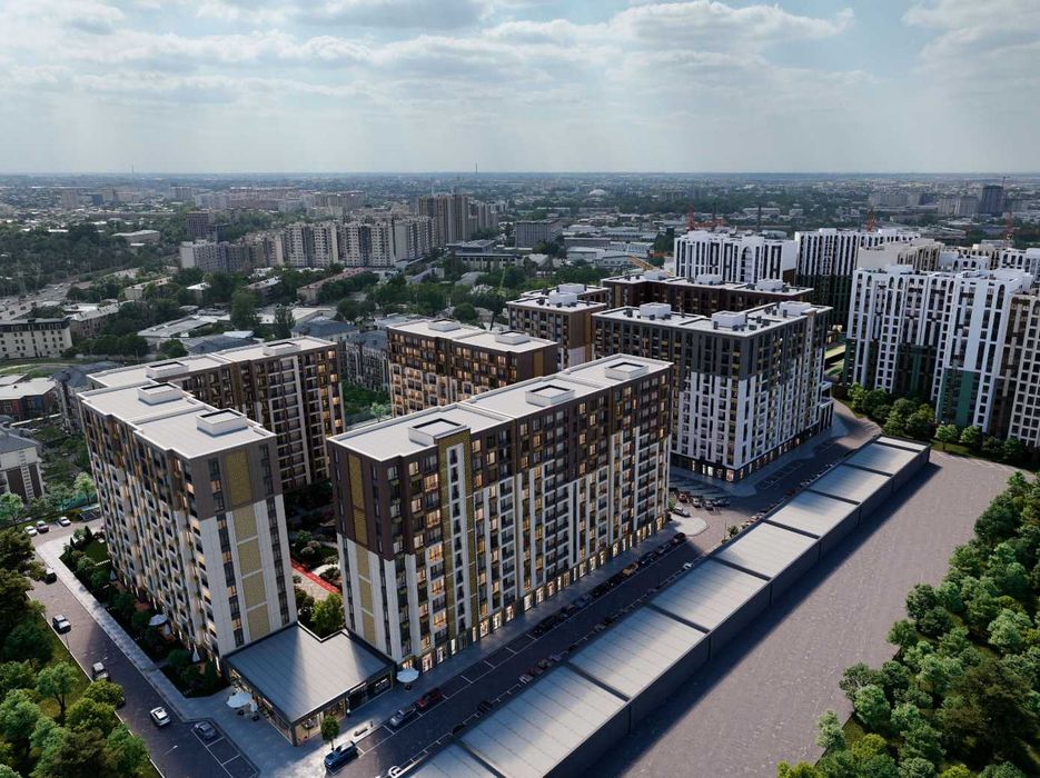 Квартира бизнес-класса/безопасный двор, рассрочка, ипотека(ии90)